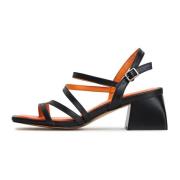 Elegant Block Heels Sandaler - Sort