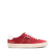 Brick Red Suede Sneakers