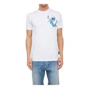 Flame Logos Rund Hals T-shirt