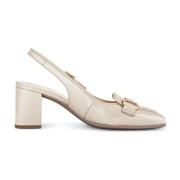 Beige Elegant Flade Sandaler