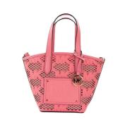 Tea Rose Vegan Leather 2-i-1 Tote Messenger Taske