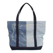 Rævehoved Denim Tote Taske