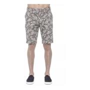 Grøn Mønstret Bermuda Shorts