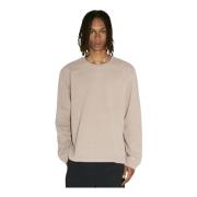 Stretch Bomuld Jersey Crewneck Sweatshirt