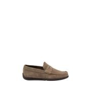 Beige Læder Loafer