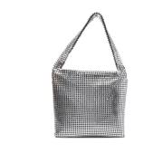 Sølv Pixel Hobo Clutch Taske