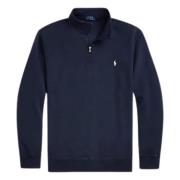 Navy Half Zip Sweatshirt