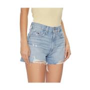 Mørkeblå Denim Shorts