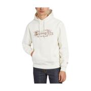 Ecru Cottage Print Hoodie