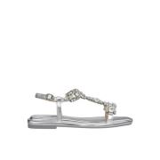 Firkantet Tå Rhinestone Sandal