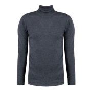 Merino Wool Sweater med Ribbed Finish