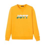 Bomuld Logo Sweatshirt - Gul