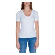 Rib V-Neck T-Shirt Efterår/Vinter Kollektion