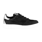 Stilfuld Sort Stof Sports Sneaker