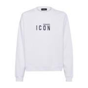 Logo Print Crew Neck Sweaters