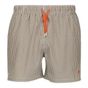 Grøn Seersucker Badeshorts