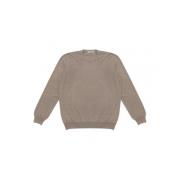 Ribbet Crew Neck Sweater Brun