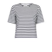 Stribet T-shirt Soanie Navy