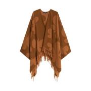 Kameluld Poncho Chic Stil