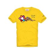 Blomsterprint Groove Bomuld T-shirt