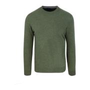 Grøn Crew Neck Sweater Uldblanding