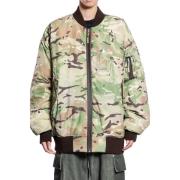 Camo Nylon Bomber Jakke