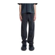 Sort Vasket Straight-Leg Sweatpants