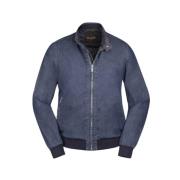 Indigo Bomber Jacket Acqua Line