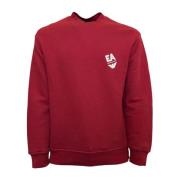 Rød Broderet Logo Sweatshirt