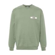 Olivengrøn Crew Neck Sweater