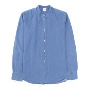 Denim Stand-Up Krave Bluse