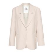 Klassisk Oversize Blazer Silver Cloud