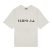 Neutral Bomuld Ribbet Krave T-shirt