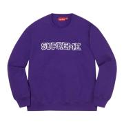 Lilla Shattered Logo Crewneck Begrænset Oplag