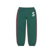 Mørkegrøn S Logo Split Sweatpant