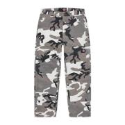 Quilted Double Knee Painter Pant Grey Camo