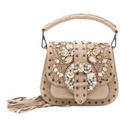 Smykket Studded Flap Skuldertaske