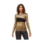 Glamourøs Guld Print Sweater