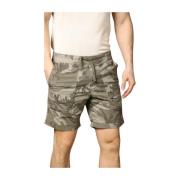 Grøn Camo Chino Bermuda Shorts