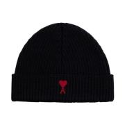 Ribstrikket Logo Broderet Beanie