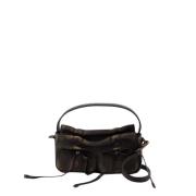 Vintage Crossbody Læder Taske Brun