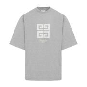 Grå Melange Crew Neck T-Shirt