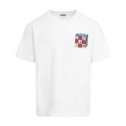 Hvid T-shirt Trendy Stil