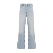 Metallic Wide-Leg Jeans AW24