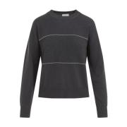 Luksuriøs Grå Sweater AW24