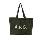 Bomuld Corduroy Logo Tote Taske