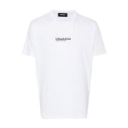 Hvide T-shirts og Polos med Logo Print