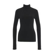 Sort Turtleneck Top Dame Tøj