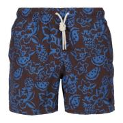 Tropisk Print Badeshorts