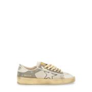 Beige Sneakers med Broderet Stjerne